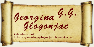 Georgina Glogonjac vizit kartica